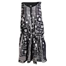 ANNA SUI Silver Printed Button Up Dress - Anna Sui