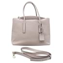 Contemporary Designer Pale Pink Leather Tote Bag - Autre Marque