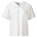 Blusa blanca con cuello con volantes de Comme Des Garçons - Comme Des Garcons