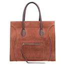 Celine Suede And Leather Medium Phantom Cabas Bag - Céline