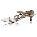 TOD'S White Strapped Buckle Sandals - Tod's
