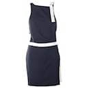 Dion Lee Blue and White Wraped Dress - Autre Marque