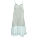 CONTEMPORARY DESIGNER Ivory/ Light Brown Linen Dress - Autre Marque