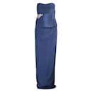 CONTEMPORARY DESIGNER Navy Blue Maxi Evening Dress - Autre Marque