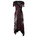 JEAN PAUL GAULTIER Black And Red Long Dress With Short Sleeves - Jean Paul Gaultier