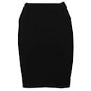 Contemporary Designer Black Skirt With Golden Zipper - Autre Marque