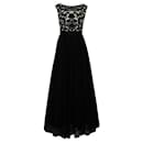 Vestido de noite de malha preto e branco de designer contemporâneo - Autre Marque