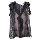 ALEXIS KIRK Black Lace Sleeveless Top - Autre Marque