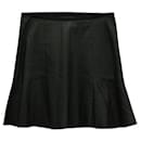 Sandro Black Lambskin Mini Skirt