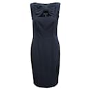 MOSCHINO CHEAP AND CHIC Navy Blue Dress with Bow - Moschino Cheap And Chic