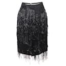 ROKSANDA ILINCIC Knee Lenght Black Embellished Skirt - Autre Marque