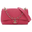 Pink Chanel Caviar City Walk Flap Crossbody Bag