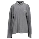 Mens Embroidered Monogram Long Sleeve Polo - Tommy Hilfiger