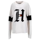 Tommy Hilfiger Herren Lewis Hamilton Oversized-Pullover aus ecrufarbener Baumwolle