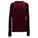 Tommy Hilfiger Jersey de punto trenzado para hombre en algodón rojo