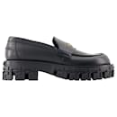 Mocasines - Versace - Piel - Negro