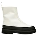 Malmok Ankle Boots in White Leather - Autre Marque