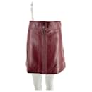 CLAUDIE PIERLOT  Skirts T.fr 38 leather - Claudie Pierlot