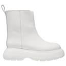 Ankle Boots in White Rubber - Autre Marque