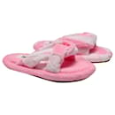 Slippers in Pink Terry Cloth - Maison Martin Margiela