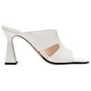Marie Sandals in White Leather - Wandler