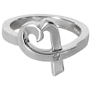 Tiffany & Co Paloma Picasso Loving Heart Diamond Ring Sterling Silver 02 ctw