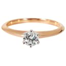 TIFFANY & CO. Diamond Engagement Ring in 18k pink gold/Platinum F IF 0.3 ctw - Tiffany & Co
