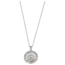 Chopard Happy Spirit Circle Diamond Necklace in 18K white gold 0.72 ctw