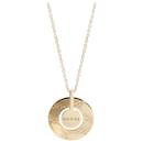 Gucci Icon Rotating Disc  Circle Pendant in 18k yellow gold