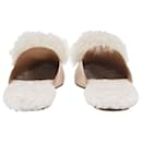 Chanclas Foxy de piel beige - Aquazzura