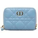 Dior Blue Cannage Leather Coin Pouch