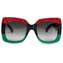 Gucci Black Square Tinted Sunglasses