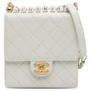 Chanel White Small Chic Pearls Flap