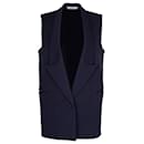Givenchy Sleeveless Blazer Vest in Navy Blue Cotton