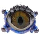 Delfina Delettrez Muranoglas- und Emaille-Augenring in blauem Sterlingsilber