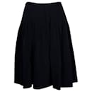 Prada Pleated Skirt in Black Polyester