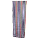 Loewe x Paula's Ibiza Fringed Striped Scarf in Multicolor Cotton