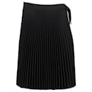 Balenciaga Pleated Skirt in Black Polyester