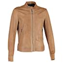Dolce & Gabbana Zipped Jacket in Brown Leather