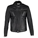 Dolce & Gabbana Zipped Jacket in Black Leather