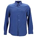 Camisa Ermenegildo Zegna em Algodão Azul