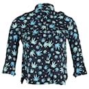 Zadig & Voltaire Leaf-Print Button-Up Shirt in Multicolor Viscose