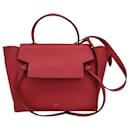 Celine Mini Belt Bag em couro de bezerro vermelho Couro - Céline