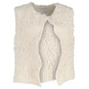 Iro Bellay Fuzzy Vest in Cream Cotton