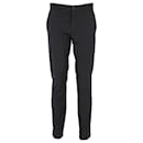 Theory Slim Casual Trousers in Black Polyamide