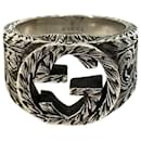 Gucci Garden Interlocking G Ring aus Silbermetall