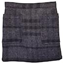 Burberry Brit Mini Skirt with Pockets in Grey Wool