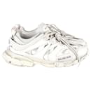Balenciaga Track Sneakers in White Polyurethane UK9