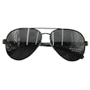 Bvlgari Aviator-Sonnenbrille aus schwarzem Metall - Bulgari