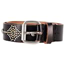 Iro Lively Studded Belt in Black Leather